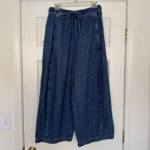 COS Barrel-Leg Denim Drawstring Pants